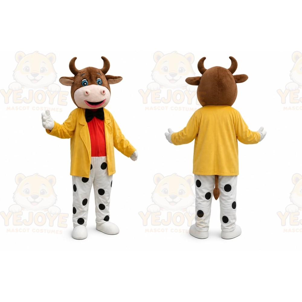 Brown Cow Mascot Costume for Events and Promotions