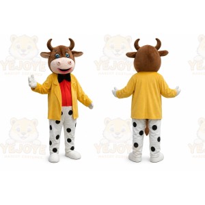 Brown Cow Mascot Costume for Events and Promotions