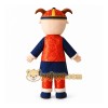 Orange Child In Traditional Costume Mascot Costume for Events and Promotions
