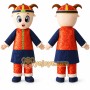 Orange Child In Traditional Costume Mascot Costume for Events and Promotions