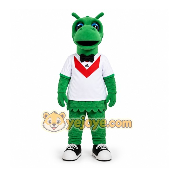 Green Dragon Mascot Costume for Corporate Events Green Dragon Mascot Costume for Corporate Events