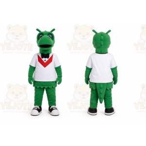 Green Dragon Mascot Costume for Corporate Events