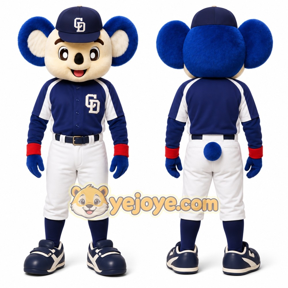 Blue Mouse Mascot Costume for Sports Events Blue Mouse Mascot Costume for Sports Events