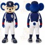 Blue Mouse Mascot Costume for Sports Events