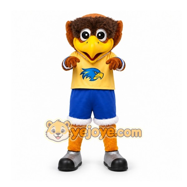 Brown Owl Mascot Costume for Sports Events