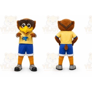 Brown Owl Mascot Costume for Sports Events