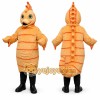 Orange Seahorse Mascot Costume for Events and Promotions Orange Seahorse Mascot Costume for Events and Promotions