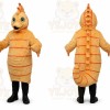 Orange Seahorse Mascot Costume for Events and Promotions