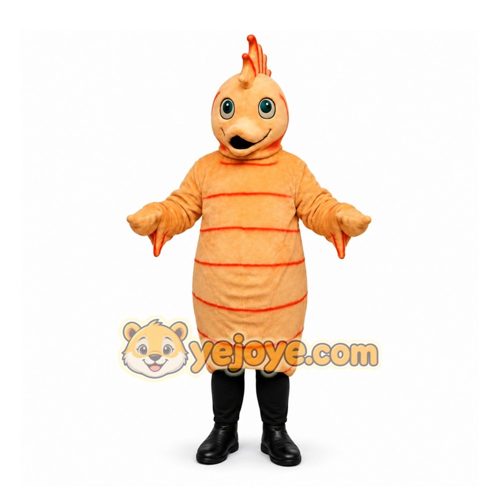 Orange Seahorse Mascot Costume for Events and Promotions Orange Seahorse Mascot Costume for Events and Promotions