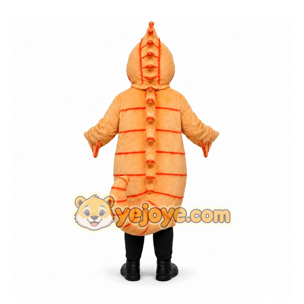 Orange Seahorse Mascot Costume for Events and Promotions Orange Seahorse Mascot Costume for Events and Promotions