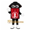 Black Bento Box Mascot Costume for Restaurant Promotions Black Bento Box Mascot Costume for Restaurant Promotions