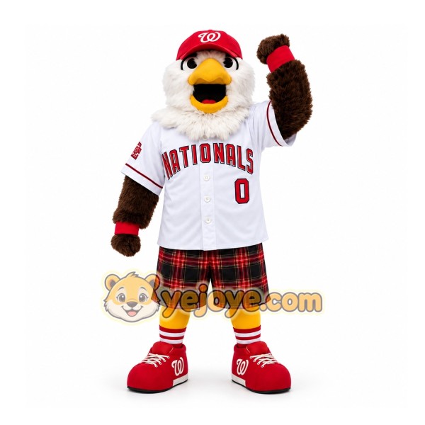 White Eagle Mascot Costume for Sports Events