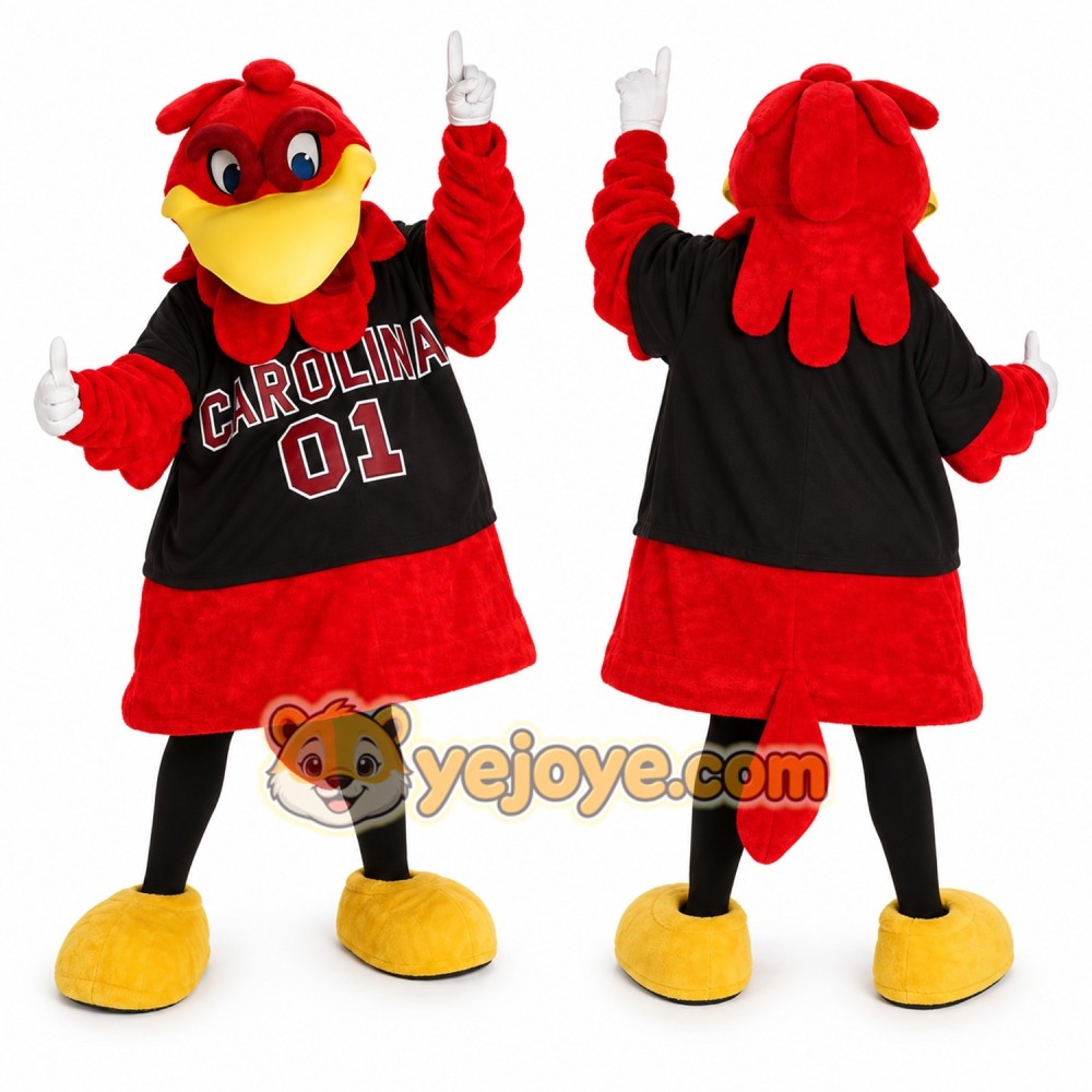 Red Rooster Mascot Costume for Sports Events Red Rooster Mascot Costume for Sports Events