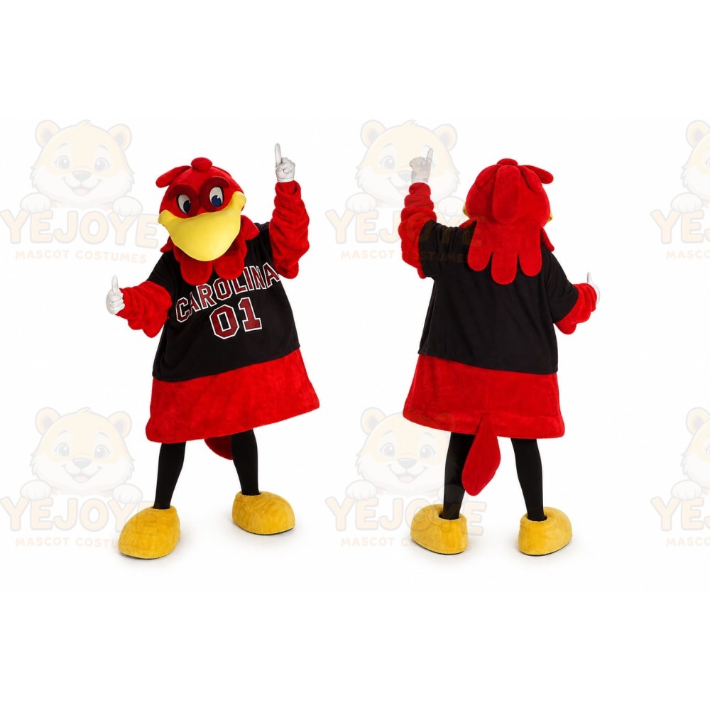 Red Rooster Mascot Costume for Sports Events