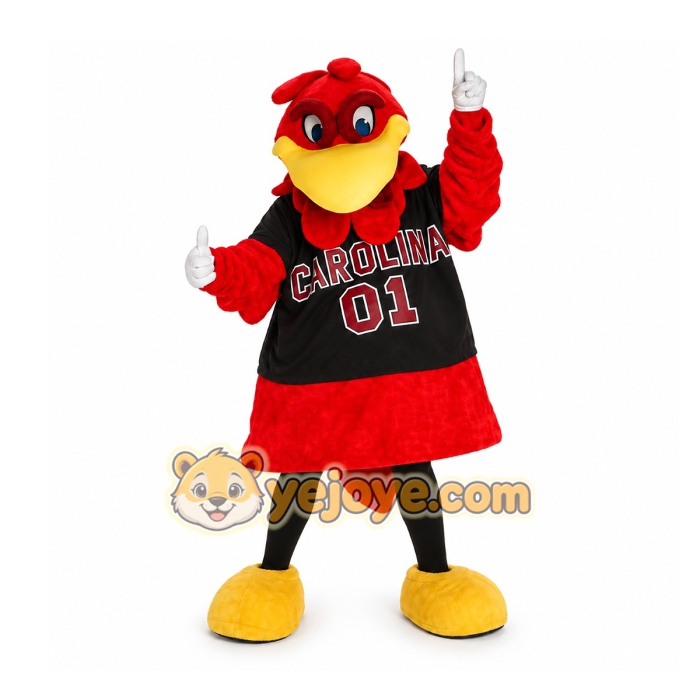 Red Rooster Mascot Costume for Sports Events Red Rooster Mascot Costume for Sports Events