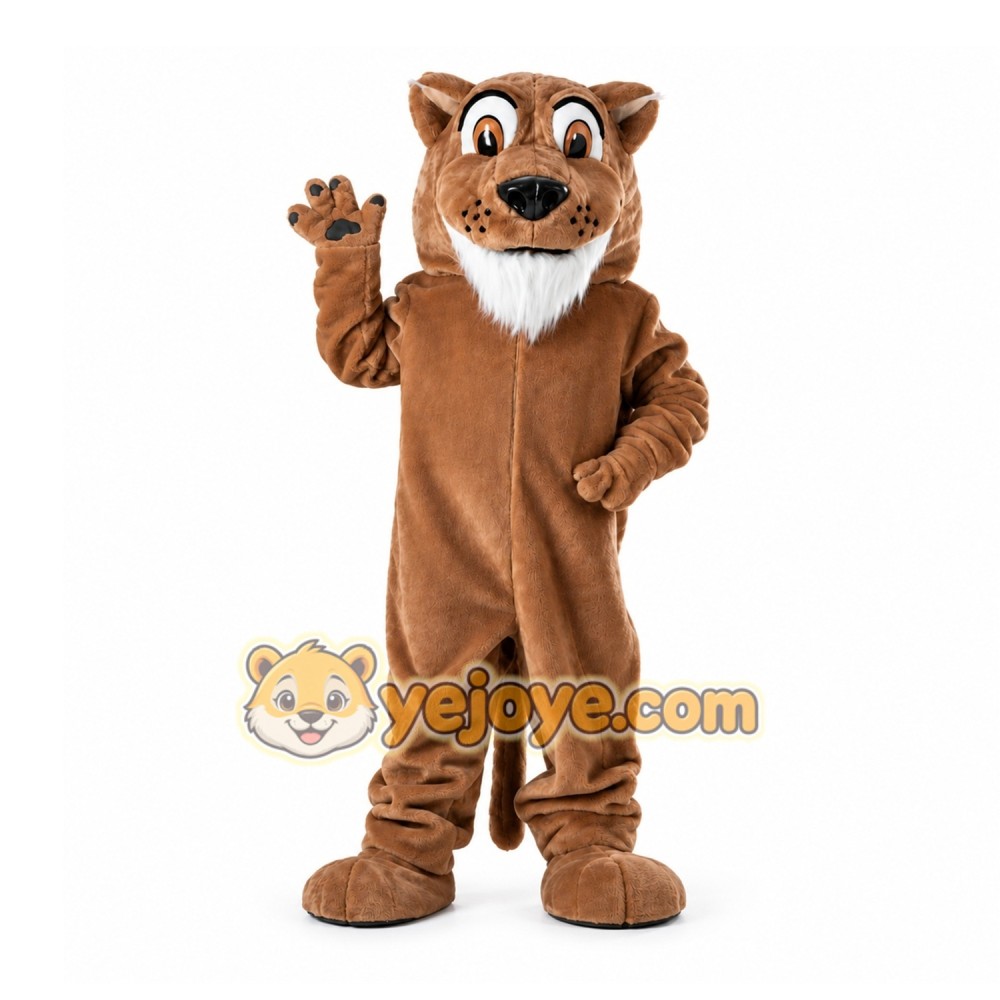 Brown Cougar Mascot Costume for Events and Promotions Brown Cougar Mascot Costume for Events and Promotions