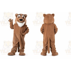Brown Cougar Mascot Costume for Events and Promotions