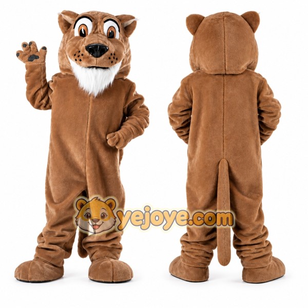 Brown Cougar Mascot Costume for Events and Promotions