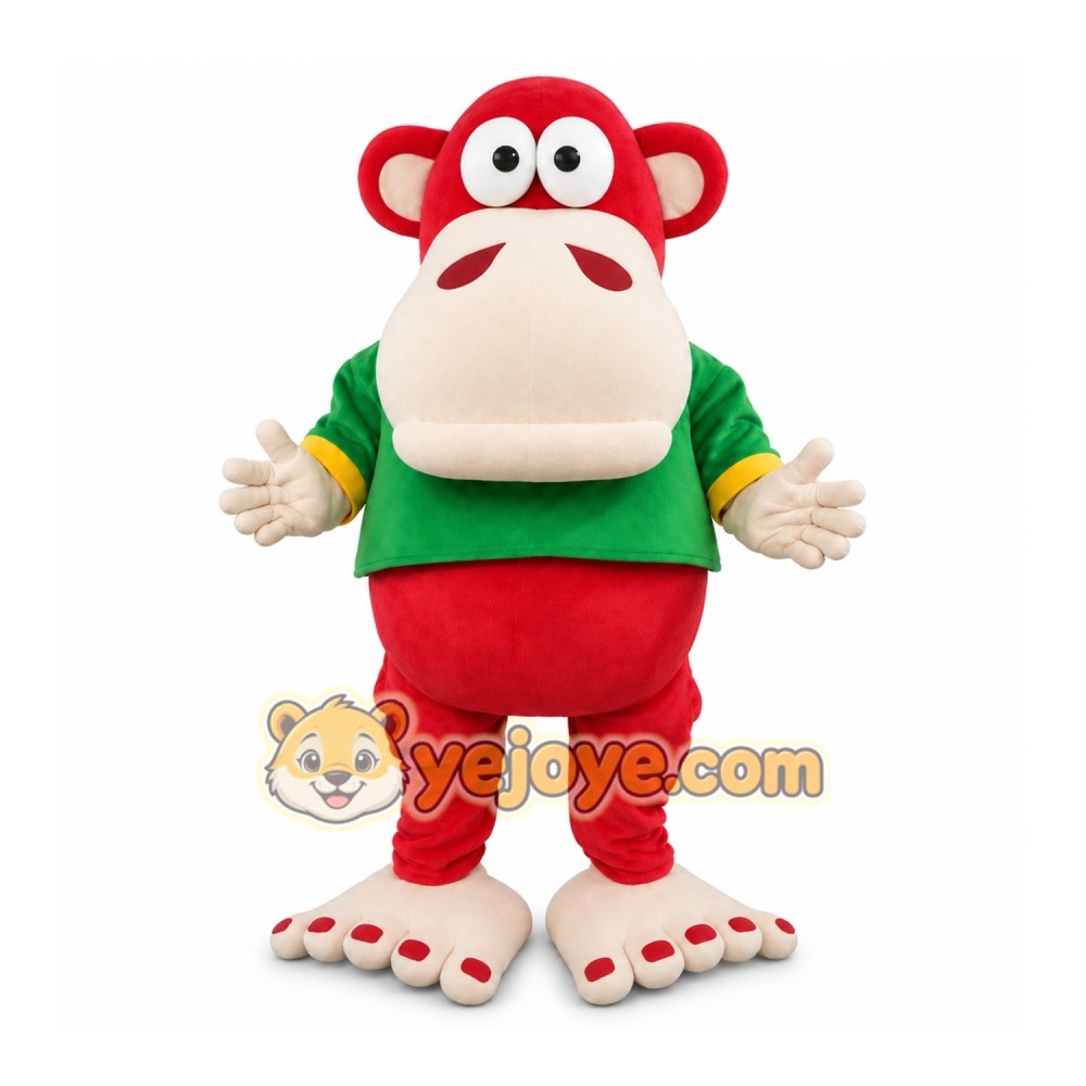Red Monkey Mascot Costume for Children's Events Red Monkey Mascot Costume for Children's Events