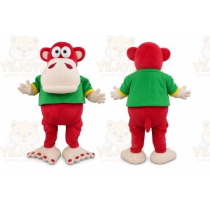 Red Monkey Mascot Costume for Children's Events