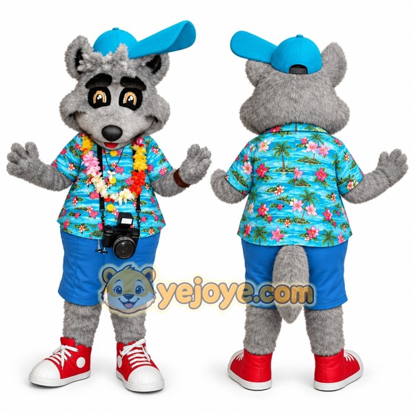 Gray Raccoon Mascot Costume for Events and Promotions