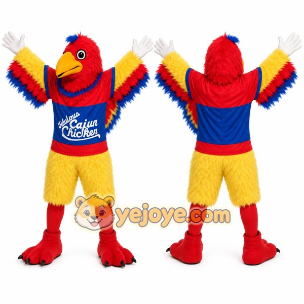 Yellow Bird Mascot Costume for Restaurant Promotions