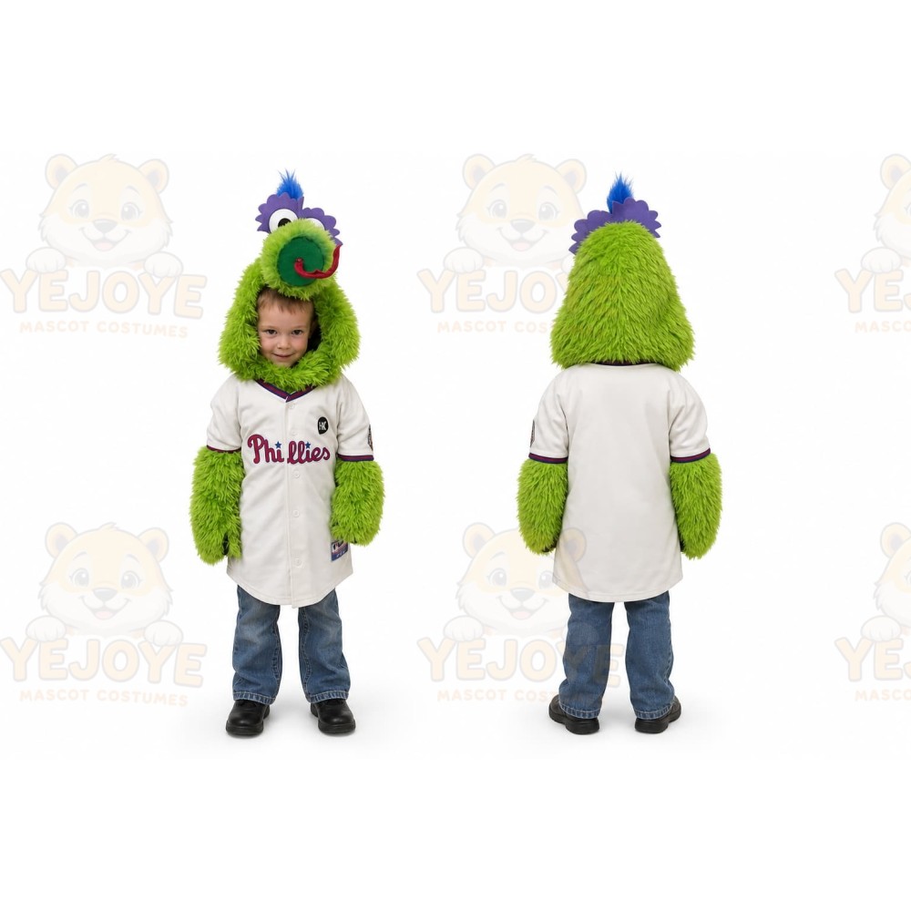 Green Dragon Mascot Costume for Sports Events