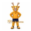 Yellow Deer Mascot Costume for Sports Events Yellow Deer Mascot Costume for Sports Events