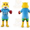 Yellow Hippopotamus Mascot Costume for Children's Events