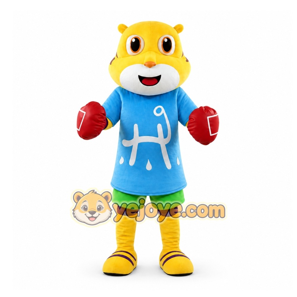 Yellow Hippopotamus Mascot Costume for Children's Events Yellow Hippopotamus Mascot Costume for Children's Events