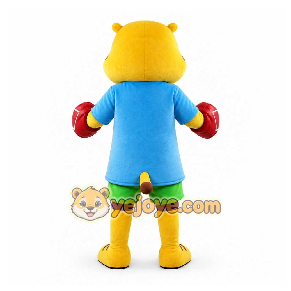 Yellow Hippopotamus Mascot Costume for Children's Events Yellow Hippopotamus Mascot Costume for Children's Events