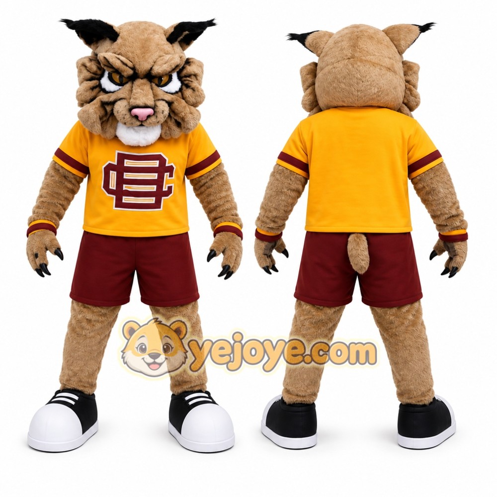 Brown Wildcat Mascot Costume for School Events Brown Wildcat Mascot Costume for School Events
