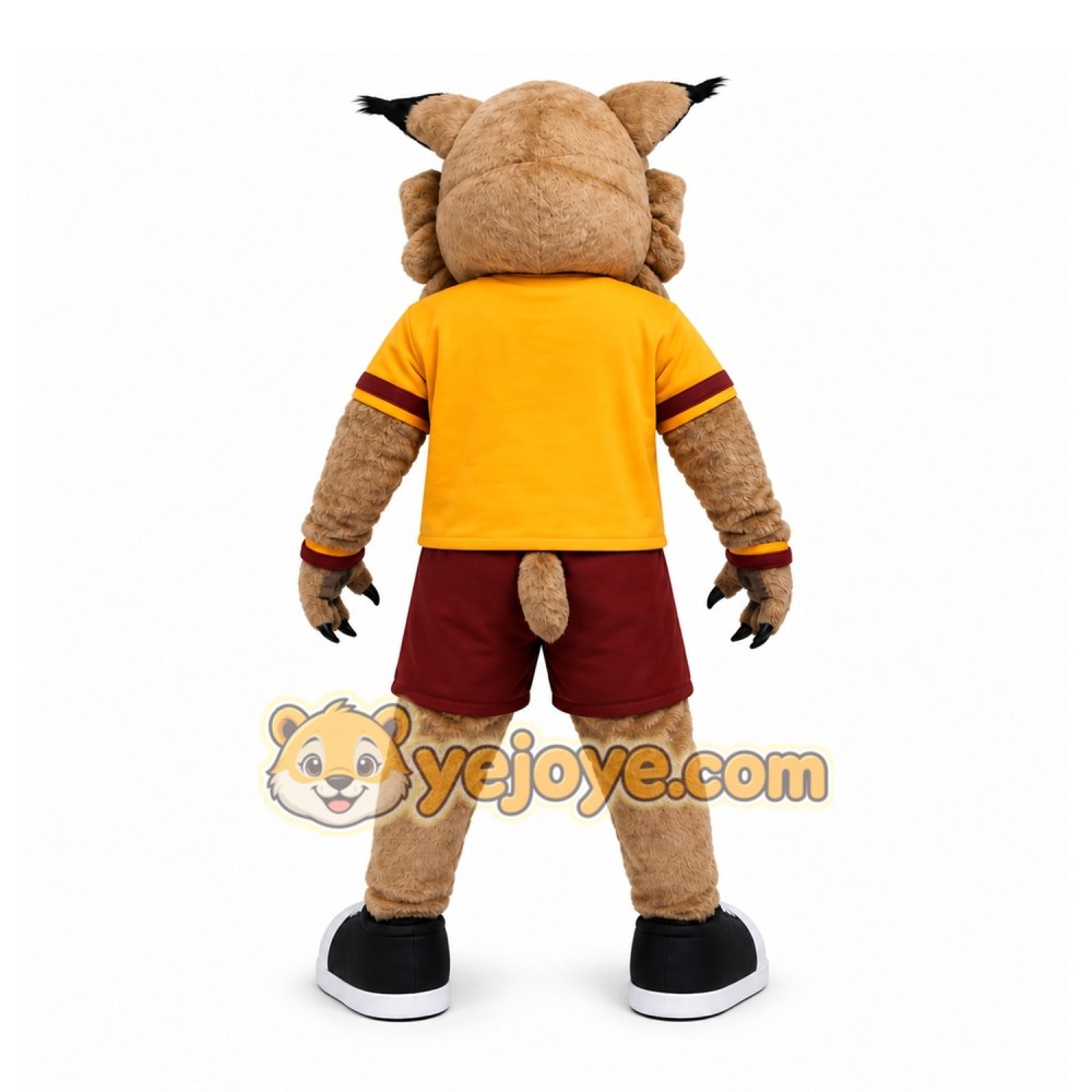 Brown Wildcat Mascot Costume for School Events Brown Wildcat Mascot Costume for School Events