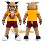 Brown Wildcat Mascot Costume for School Events