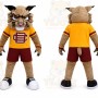 Brown Wildcat Mascot Costume for School Events