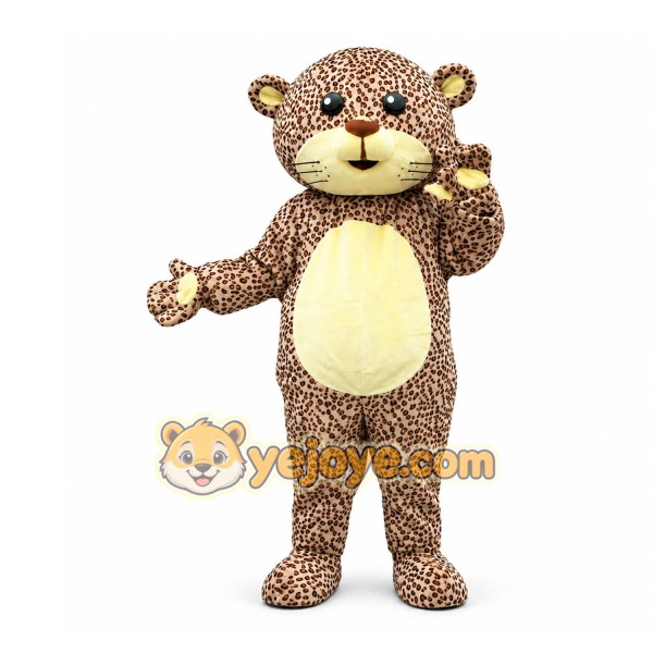 Brown Leopard Mascot Costume for Events and Promotions