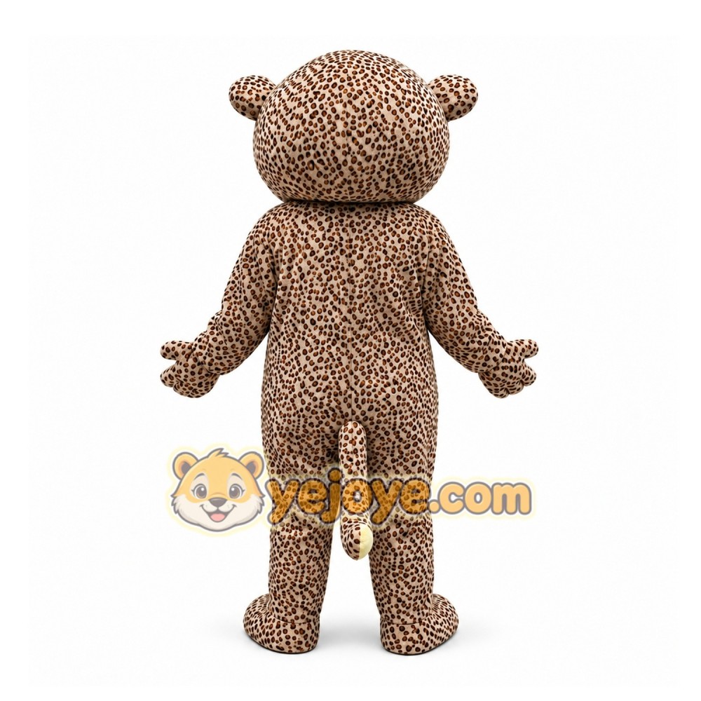 Brown Leopard Mascot Costume for Events and Promotions Brown Leopard Mascot Costume for Events and Promotions