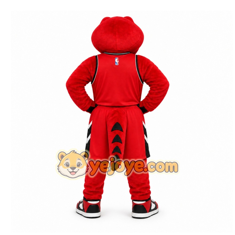 Red Dinosaur Mascot Costume for Sports Events Red Dinosaur Mascot Costume for Sports Events