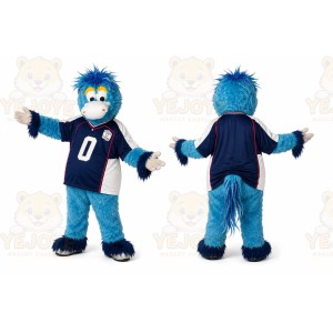 Blue Monster Mascot Costume for Sports Events