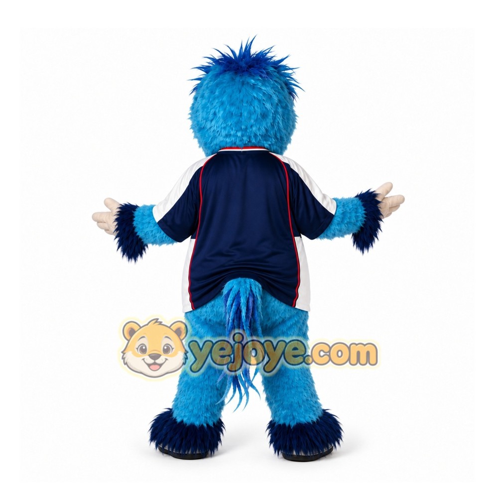Blue Monster Mascot Costume for Sports Events Blue Monster Mascot Costume for Sports Events