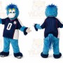 Blue Monster Mascot Costume for Sports Events