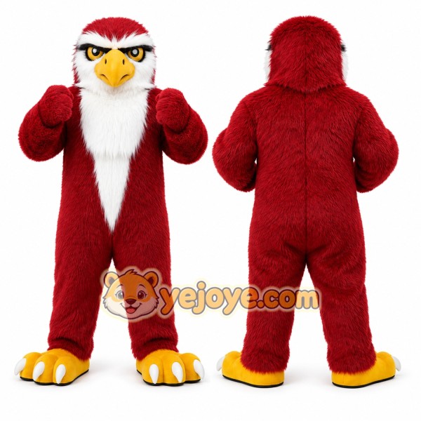 Red Eagle Mascot Costume for Sports Events