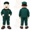 Green Man Mascot Costume for Corporate Events