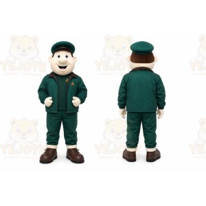 Green Man Mascot Costume for Corporate Events