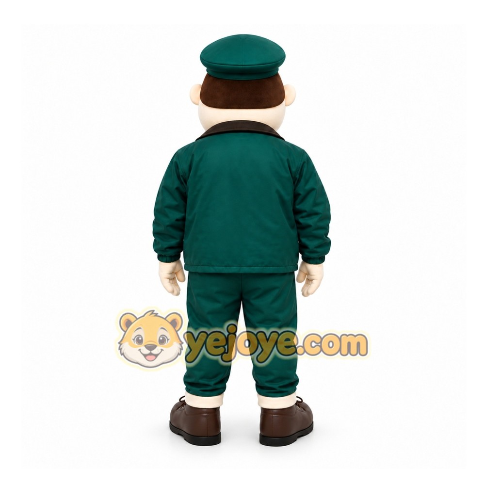 Green Man Mascot Costume for Corporate Events