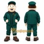 Green Man Mascot Costume for Corporate Events