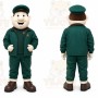 Green Man Mascot Costume for Corporate Events