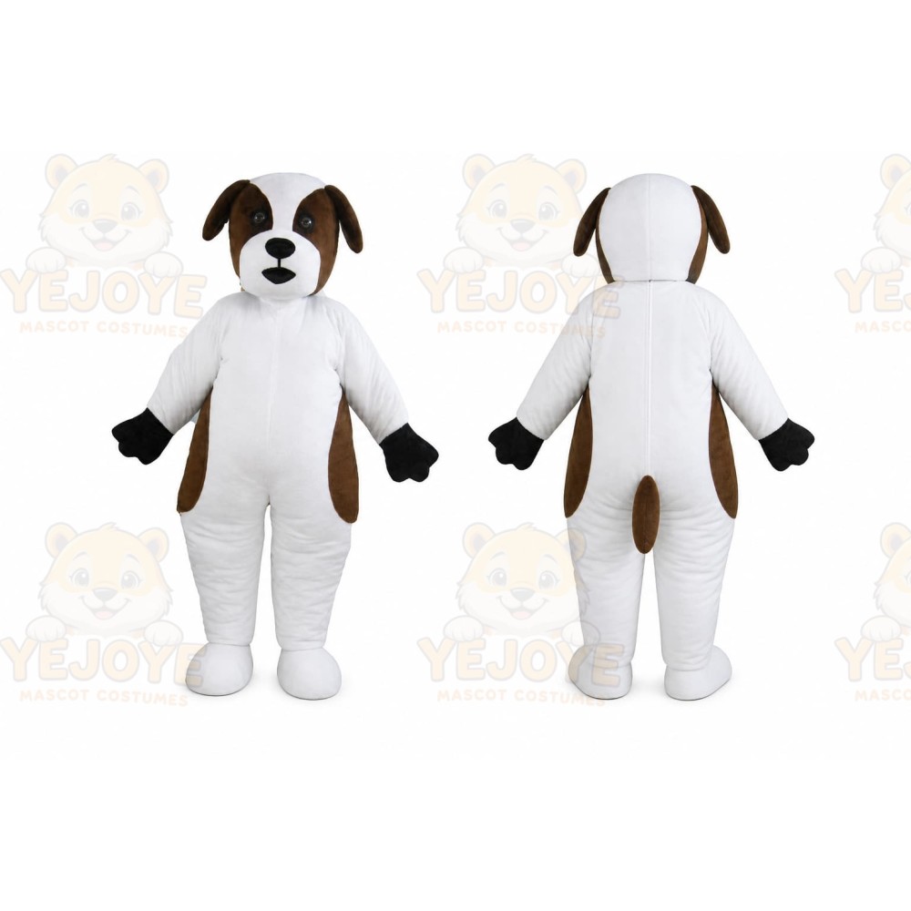 White Dog Mascot Costume for Events and Promotions
