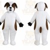 White Dog Mascot Costume for Events and Promotions