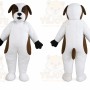 White Dog Mascot Costume for Events and Promotions